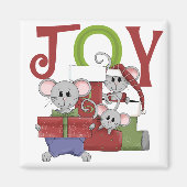 Mice JOY kerstT-shirts en cadeautjes Magneet (Voorkant)