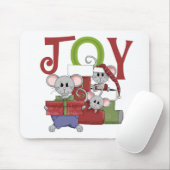 Mice JOY kerstT-shirts en cadeautjes Muismat (Met muis)