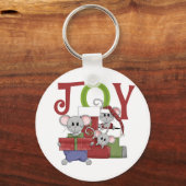 Mice JOY kerstT-shirts en cadeautjes Sleutelhanger (Voorkant)
