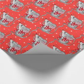 Mice op Polka Dots Cadeaupapier (Hoek)