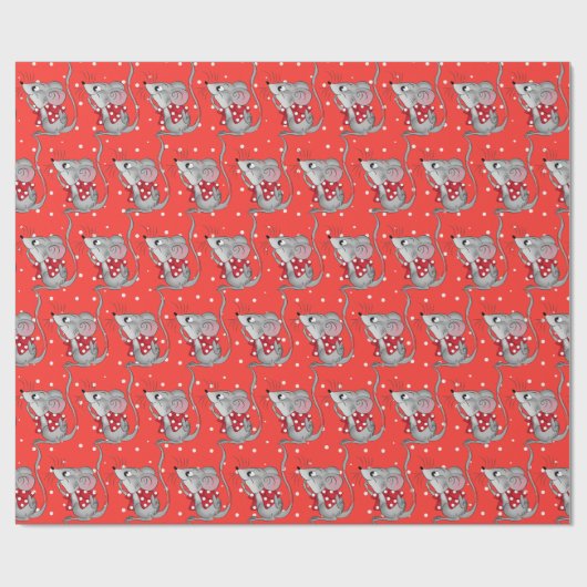 Mice op Polka Dots Cadeaupapier (Vlak)