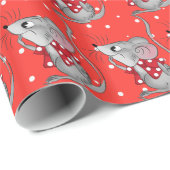 Mice op Polka Dots Cadeaupapier (Rol Hoek)
