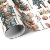 Mice Soldiers in Festive Scene Cadeaupapier (Rol Hoek)