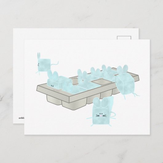 Micecubes Briefkaart (Voorkant / Achterkant)