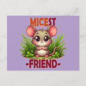 Micest Friend grappige woordspeling Schattigee bab Briefkaart (Voorkant)