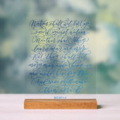 Micha 4:4 acryl bord (Neutraal)