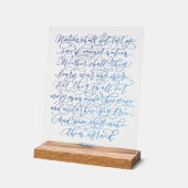 Micha 4:4 acryl bord (Hoek)