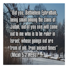 Micha 5:2 WEBU Perfect Poster