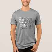 Micha 6:8 Hebreeuws QR shirt (Voorkant)