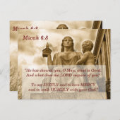 Micha 6 8 Schriftgeheugen Kaart (Voorkant / Achterkant)