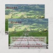 Micha 6 8 Schriftgeheugen Kaart (Voorkant / Achterkant)