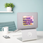 Micha 6:8 Sticker (Laptop op bureau)