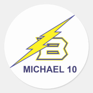 MICHAEL 10 RONDE STICKER