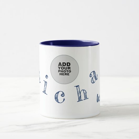 Michael aangepaste naam foto mok (Midden)