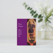 MICHAEL ARCHANGEL MET DRAAK MONOGRAM goud Visitekaartje (Staand voorkant)