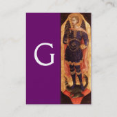 MICHAEL ARCHANGEL MET DRAAK MONOGRAM goud Visitekaartje (Achterkant)