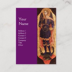 MICHAEL ARCHANGEL MET DRAAK MONOGRAM goud Visitekaartje