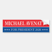 Michael Avenatti Voor President 2020 Bumpersticker (Voorkant)