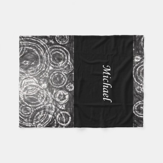 Michael Black white fleece deken (Voorkant (Horizontaal))