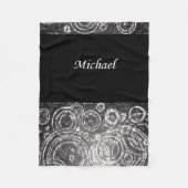 Michael Black white fleece deken (Voorkant)
