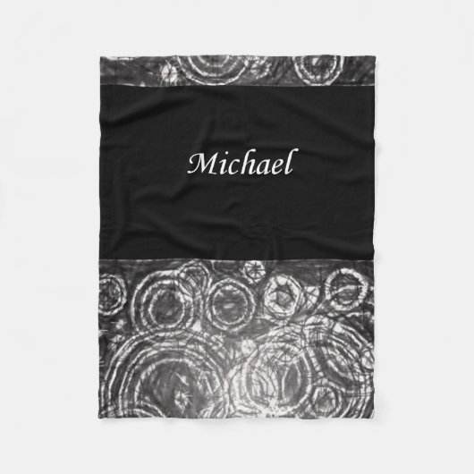 Michael Black white fleece deken (Voorkant)