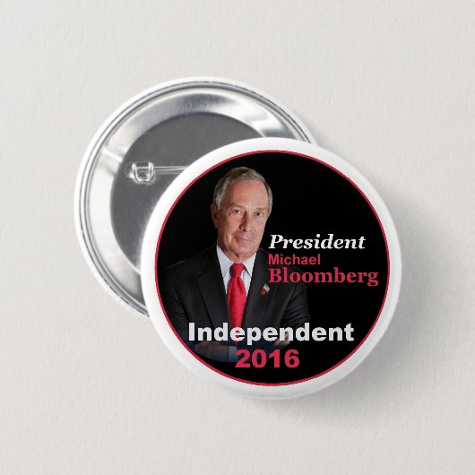 Michael BLOOMBERG 2016 Button (Voorkant /achterkant)