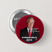 Michael BLOOMBERG 2016 Button (Voorkant /achterkant)