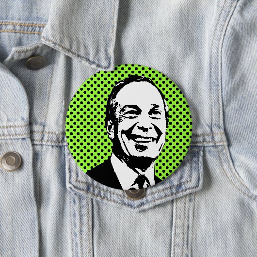 Michael Bloomberg Ronde Button 4,0 Cm (In situ)