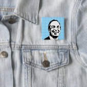 Michael Bloomberg Vierkante Button 5,1 Cm (In situ)