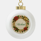 Michael Christmas Ornament – Personalized Keepsake (Voorkant)