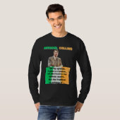 Michael Collins Ierse rebellentoespraak Ierse vrij T-shirt (Voorkant volledig)
