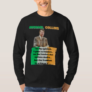 Michael Collins Ierse rebellentoespraak Ierse vrij T-shirt