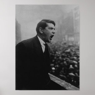 Michael Collins spreekt met een Dublin Crowd - 192 Poster