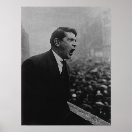 Michael Collins spreekt met een Dublin Crowd - 192 Poster (Voorkant)