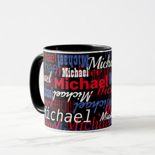 Michael Custom Name Black Mok