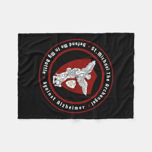 Michael de aartsengel helpt me tegen Alzheimerhei Fleece Deken (Voorkant (Horizontaal))