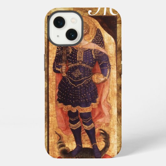 MICHAEL DE AARTSENGEL MET DRAAK monogram iPhone Hoesje (Achterkant)
