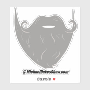 Michael Dukes Show - Baard alleen Sticker