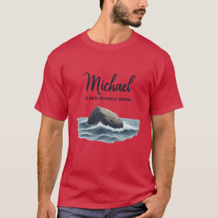 Michael een rots in elke storm vintage t-shirt