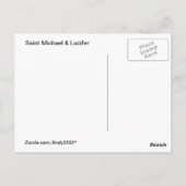 Michael en Lucifer ~ briefkaart (Achterkant)