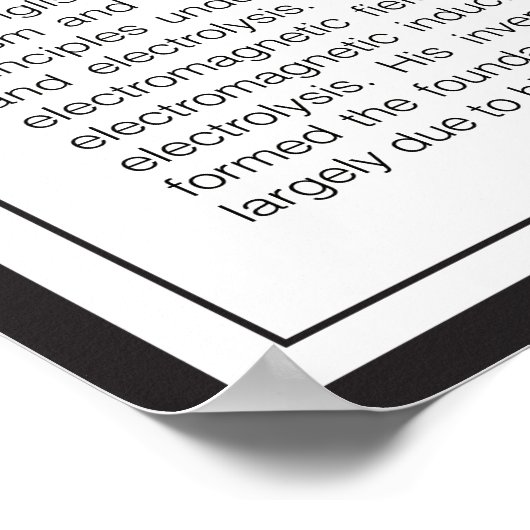 Michael Faraday Poster (Hoek)