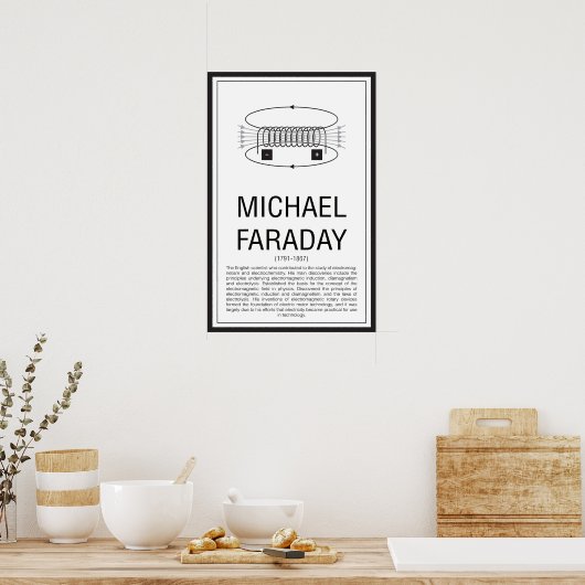 Michael Faraday Poster (Keuken)