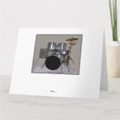 Michael Happy Birthday Drums Card, Large Kaart (Achterkant)