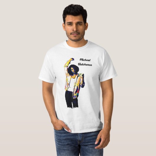 Michael Hutchence Colorful T-shirt (Voorkant volledig)