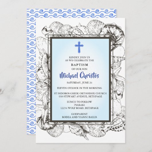 Michael Invitation Two Kaart (Voorkant / Achterkant)