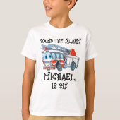 Michael is een brandweerwagen t-shirt (Voorkant)