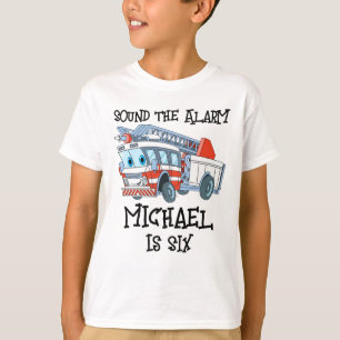 Michael is een brandweerwagen t-shirt