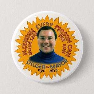 Michael J. Dilger voor NYC Mayor 2013 Ronde Button 7,6 Cm
