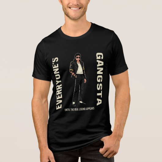Michael Jackson: De echte legende van de koning va Tri-Blend Shirt (Voorkant)