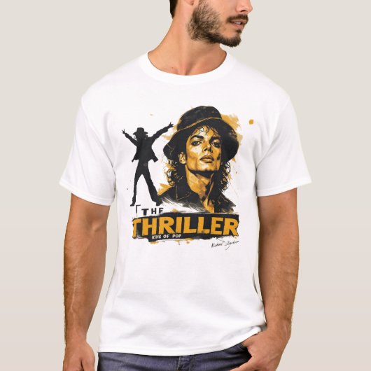 Michael Jackson Thriller | Koning van de Pop Vinta T-shirt (Voorkant)